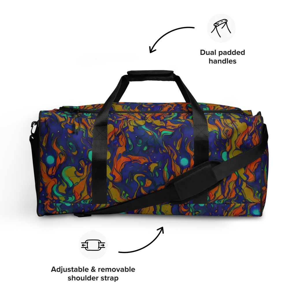 Tangerine Voltage on Duffle Bag — Front