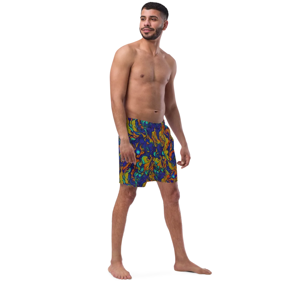 Tangerine Voltage on Swim Trunks — Right Front