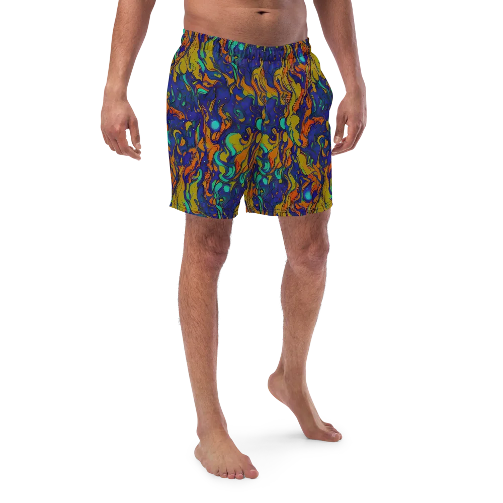 Tangerine Voltage on Swim Trunks — Front