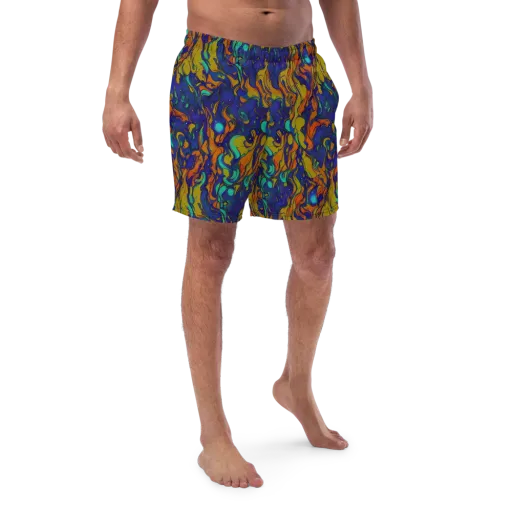 Tangerine Voltage on a Swim Trunks