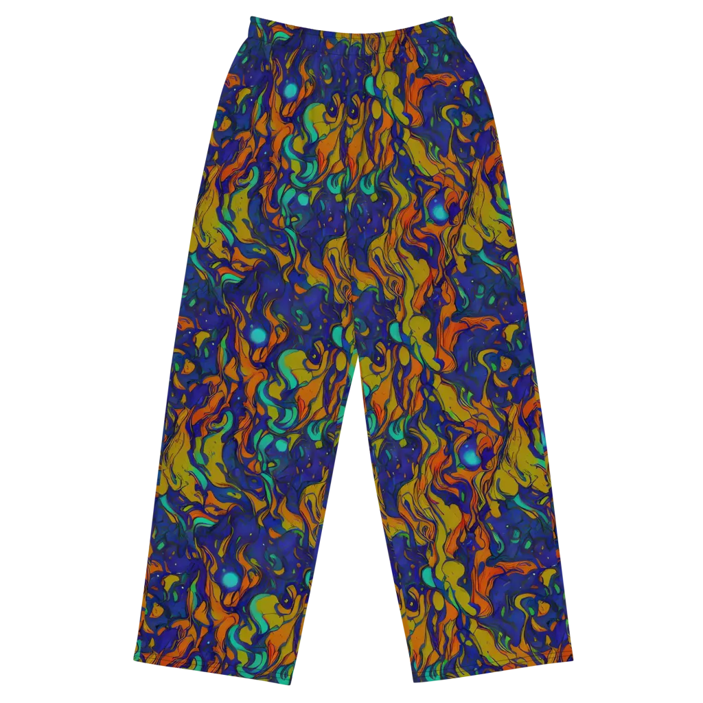 Tangerine Voltage on Wide-Leg Pants — Front