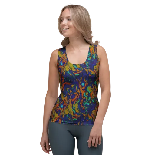 Tangerine Voltage on a Women's Tank Top