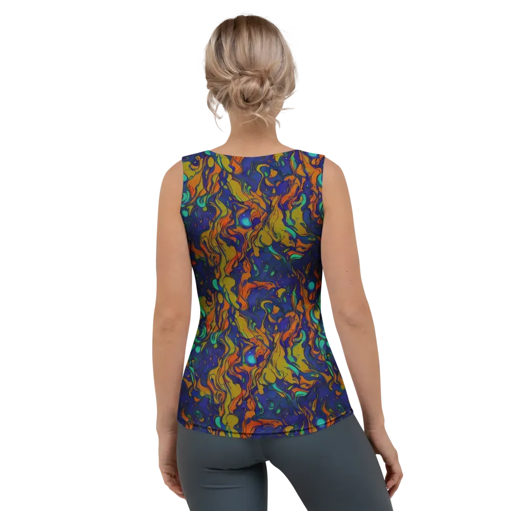 Tangerine Voltage on Women's Tank Top — Back