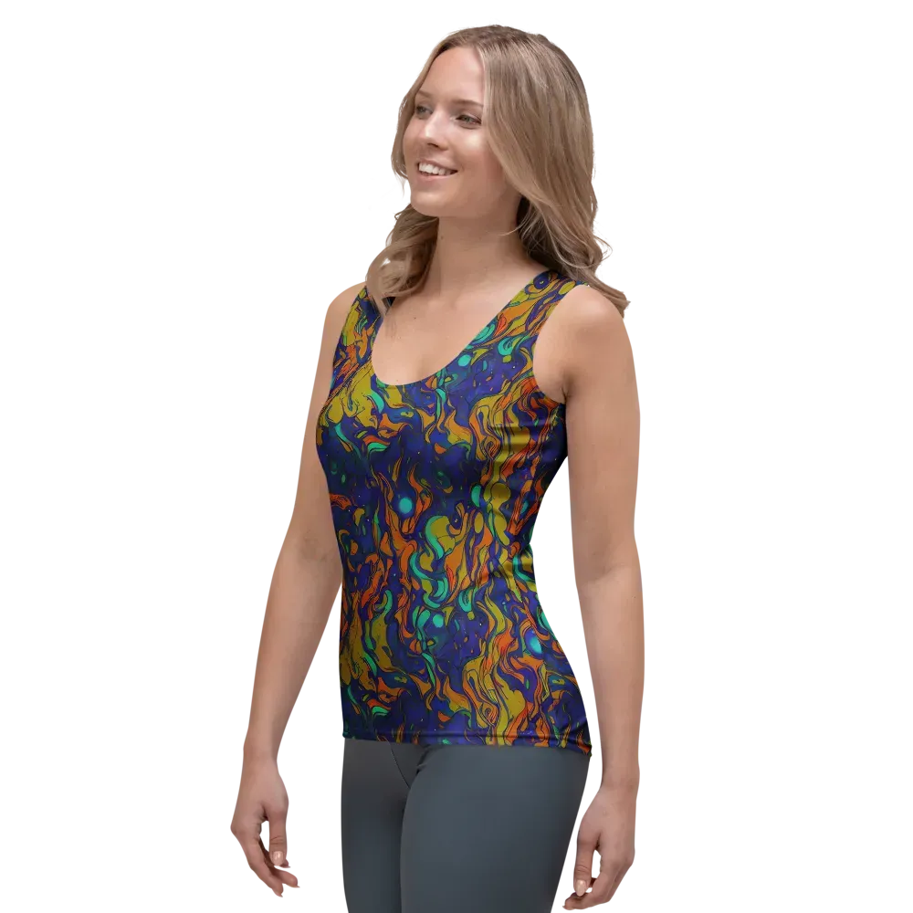 Tangerine Voltage on Women's Tank Top — Left Front