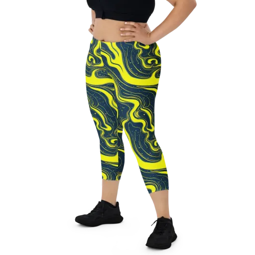 Nightstream on a Capri Leggings