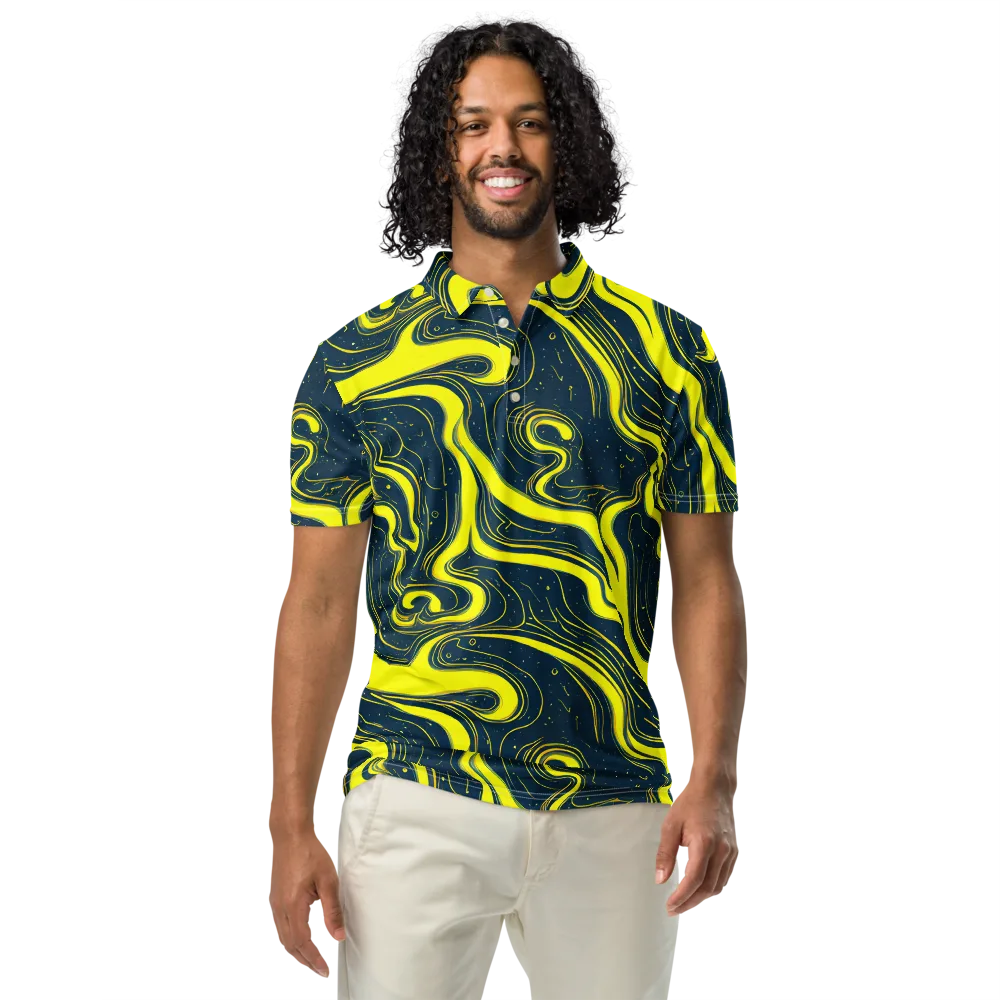 Nightstream on Men's Slim Fit Polo Shirt — Front