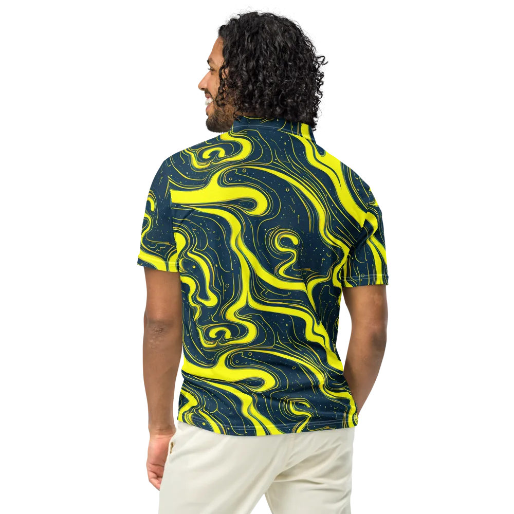 Nightstream on Men's Slim Fit Polo Shirt — Back