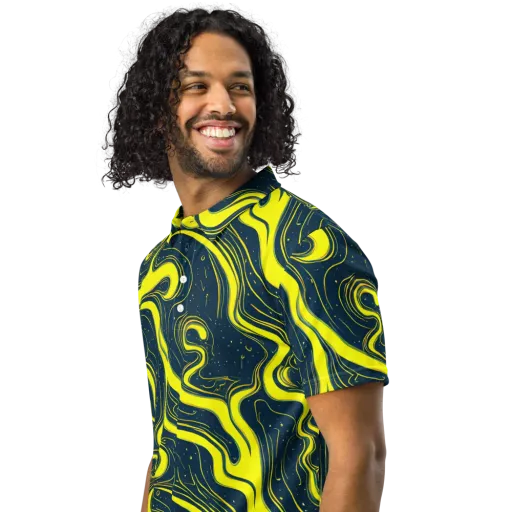 Nightstream on a Men's Slim Fit Polo Shirt