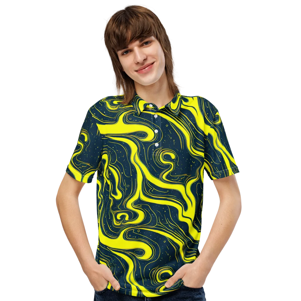 Nightstream on Men's Slim Fit Polo Shirt — Front
