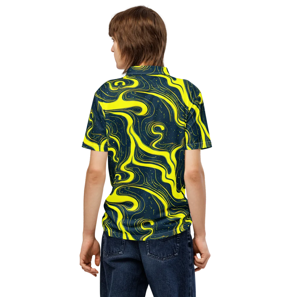 Nightstream on Men's Slim Fit Polo Shirt — Back