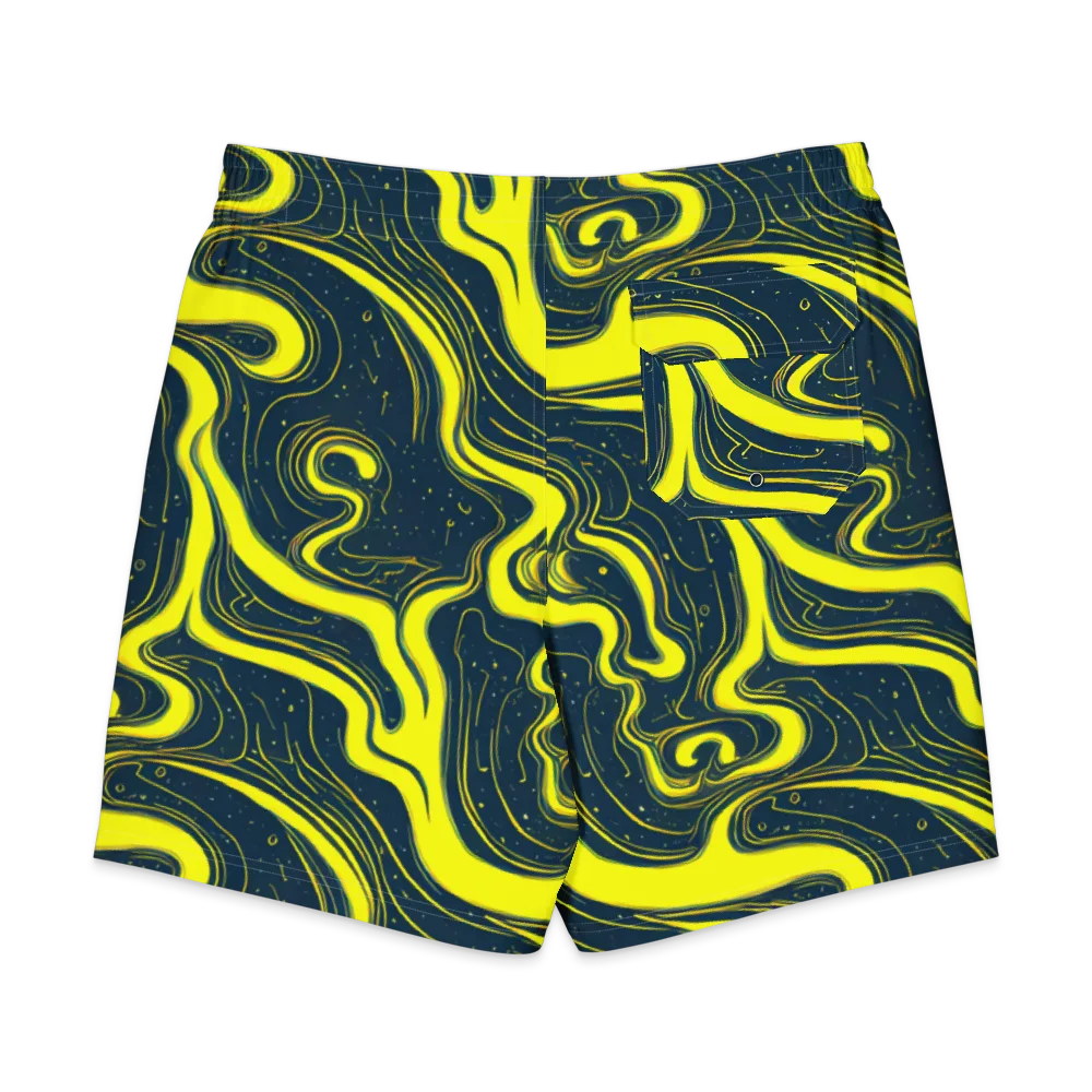 Nightstream on Men's Board Shorts — Back
