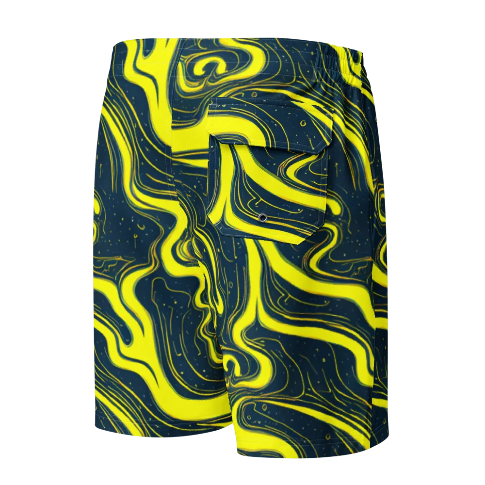 Nightstream on Men's Board Shorts — Back