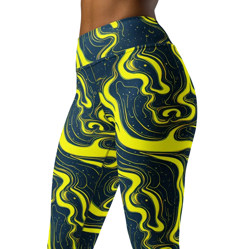 Nightstream on Yoga Leggings — Left Front