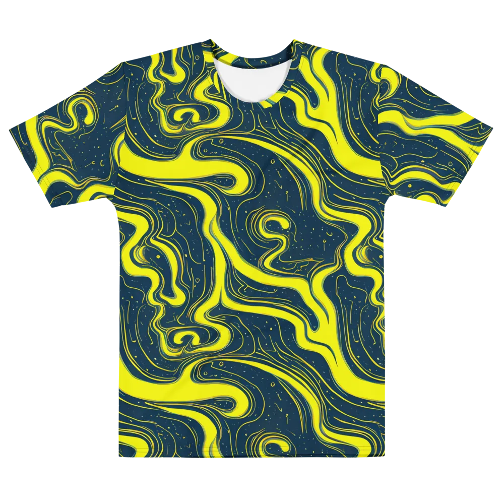 Nightstream on Men's Cotton Crew Neck T-Shirt — Front