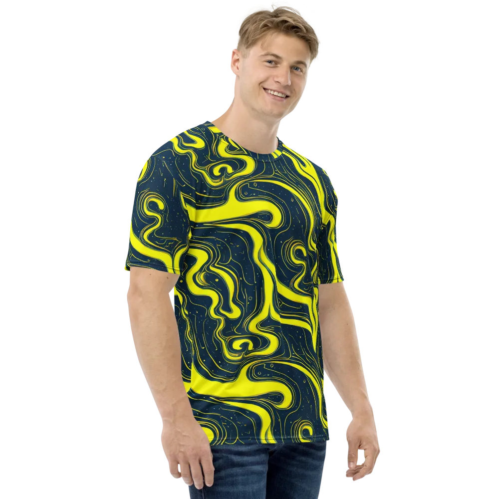 Nightstream on Men's Crew Neck T-Shirt — Right