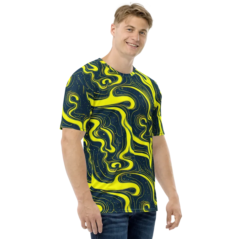 Nightstream on Men's Crew Neck T-Shirt — Right
