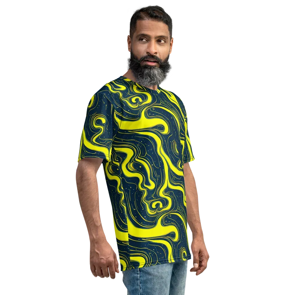 Nightstream on Men's Crew Neck T-Shirt — Right