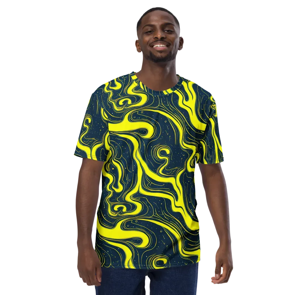 Nightstream on Men's Crew Neck T-Shirt — Front