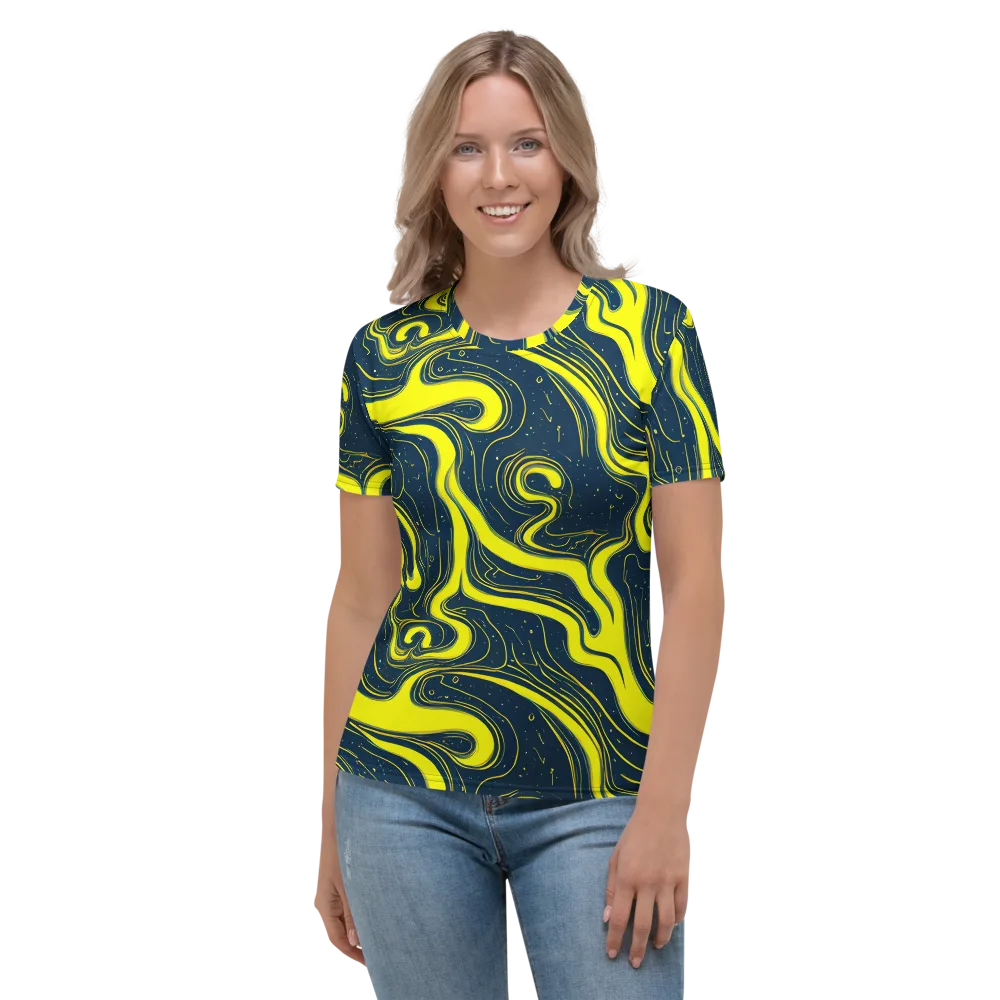 Nightstream on Women's Crew Neck T-Shirt — Front