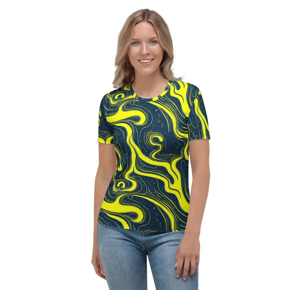 Nightstream on Women's Crew Neck T-Shirt — Front