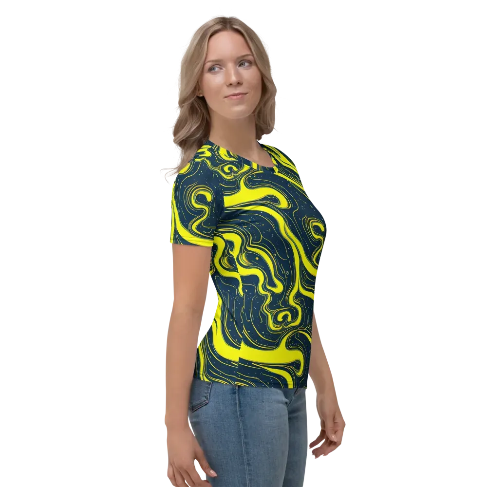 Nightstream on Women's Crew Neck T-Shirt — Right