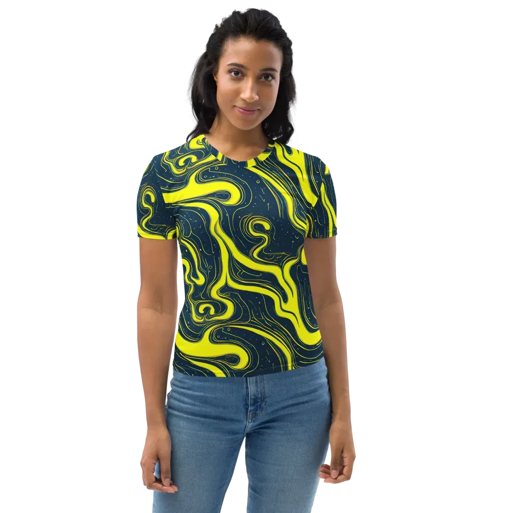 Nightstream on Women's Crew Neck T-Shirt — Front