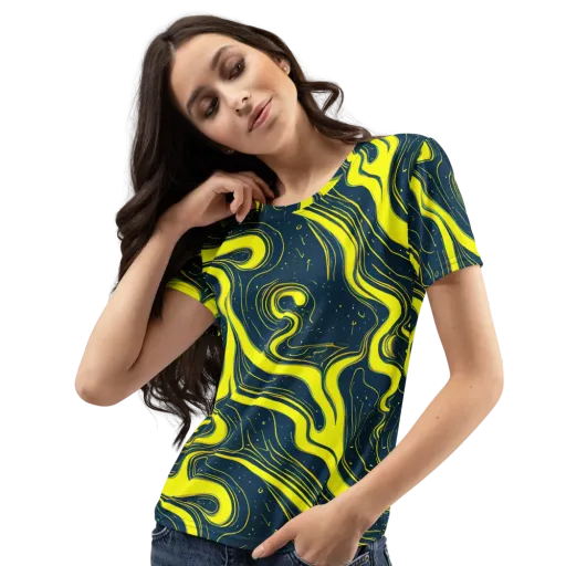 Nightstream on a Women's Crew Neck T-Shirt