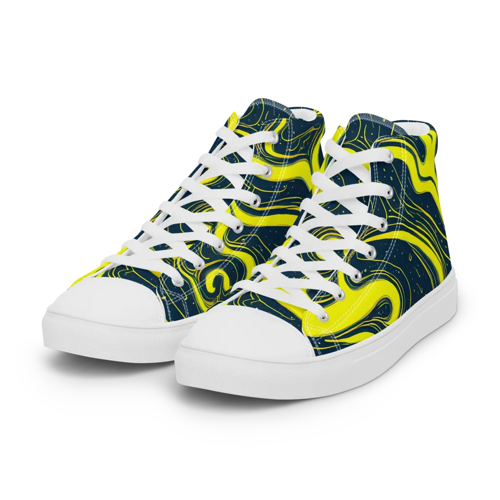 Nightstream on Women's High Top Canvas Shoes — Left Front