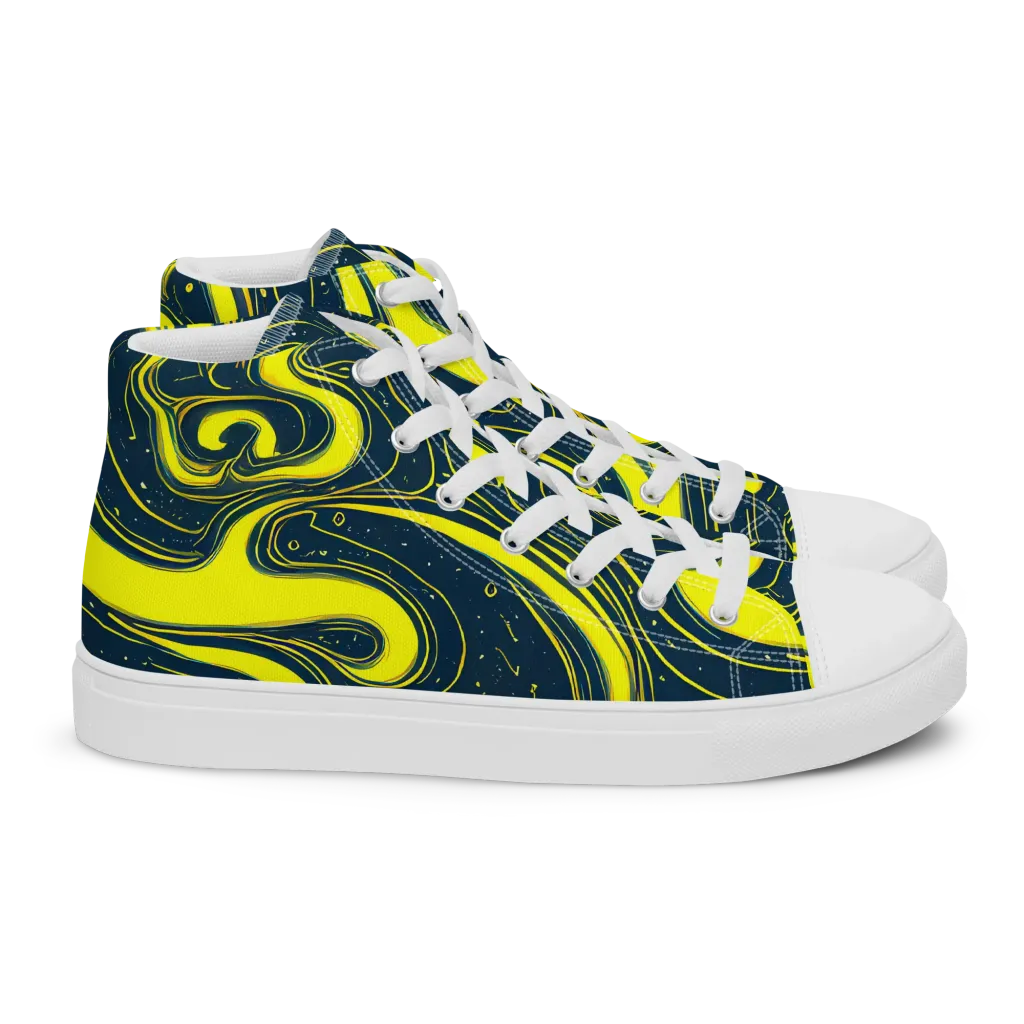 Nightstream on Women's High Top Canvas Shoes — Right