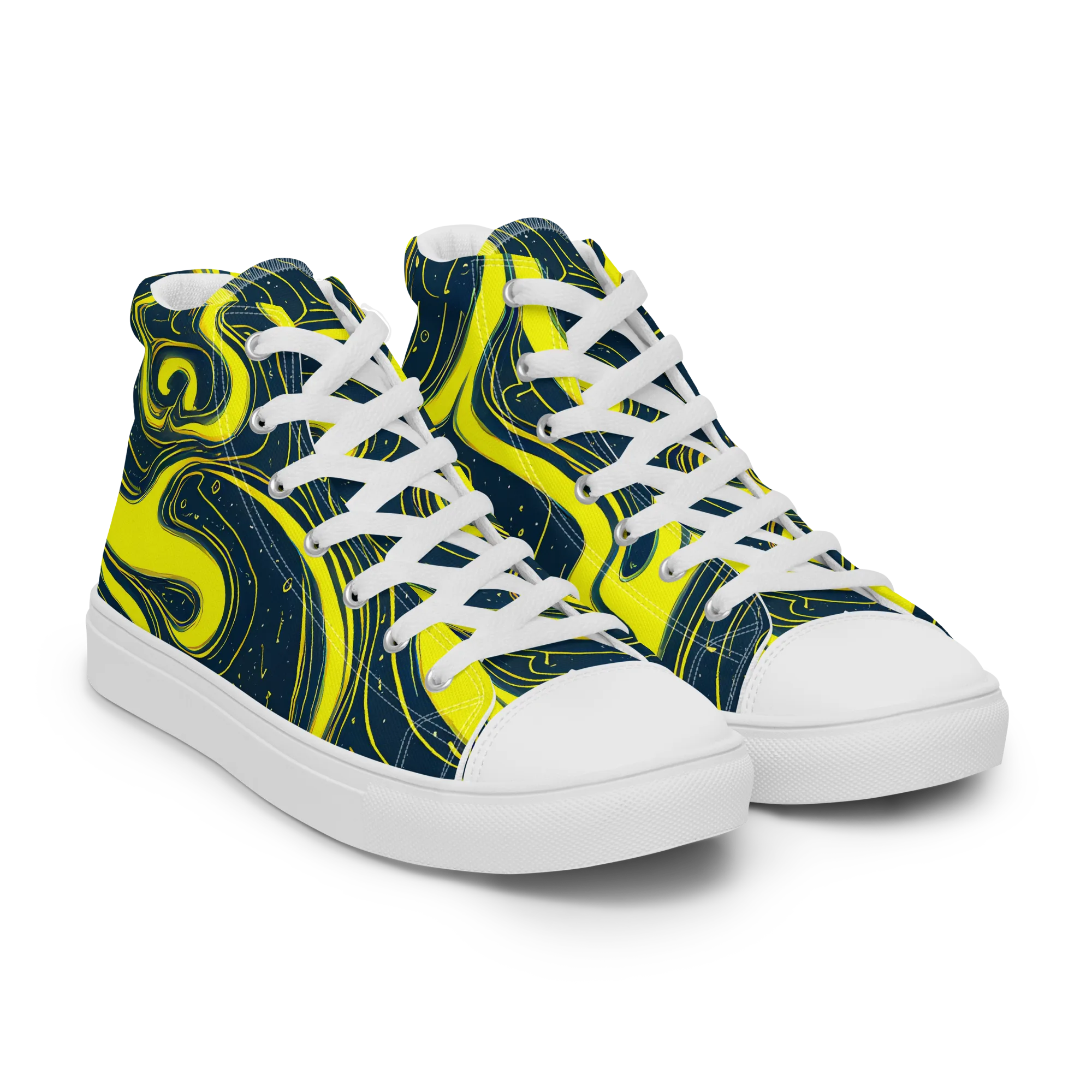 Nightstream on Women's High Top Canvas Shoes — Right Front
