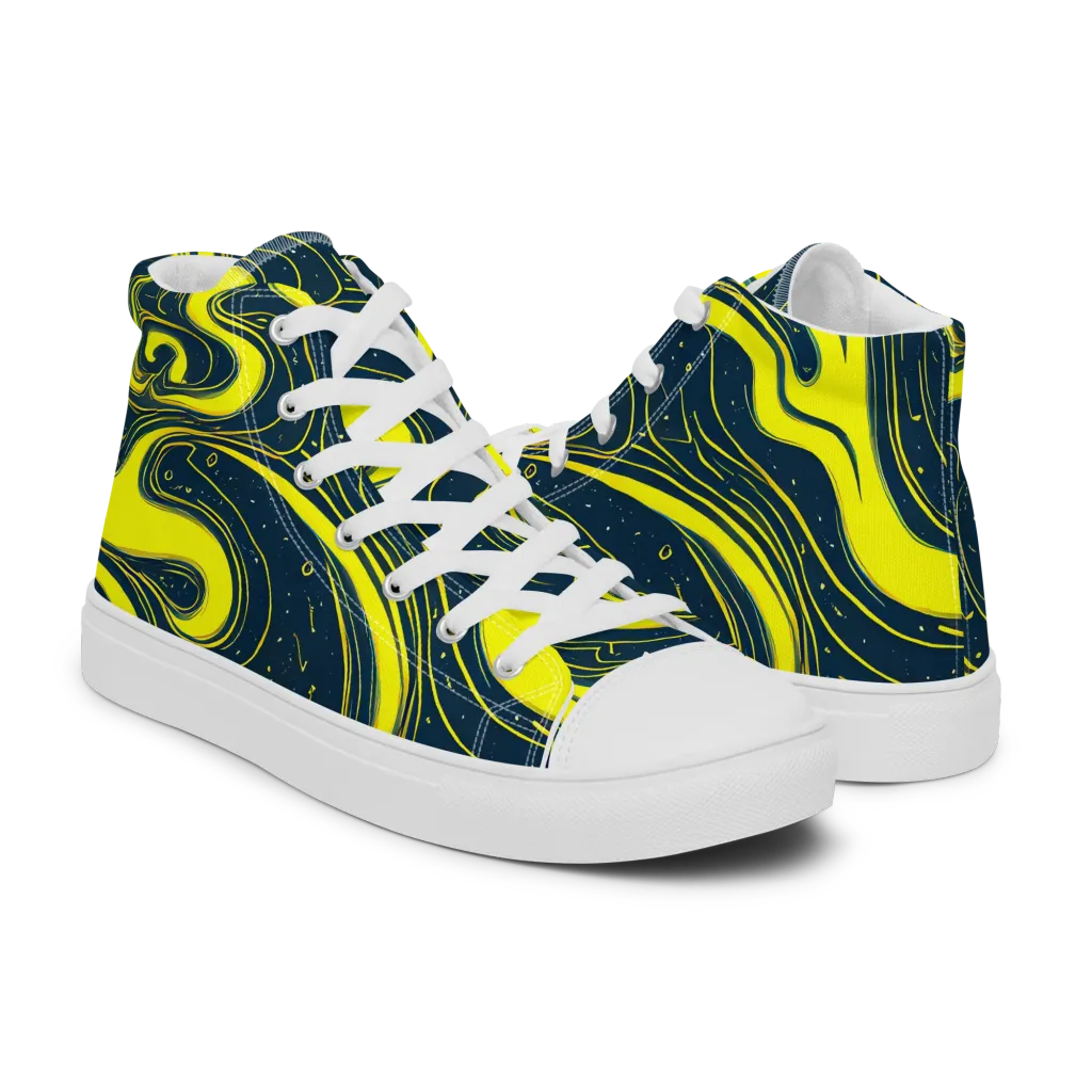 Nightstream on Women's High Top Canvas Shoes — Right