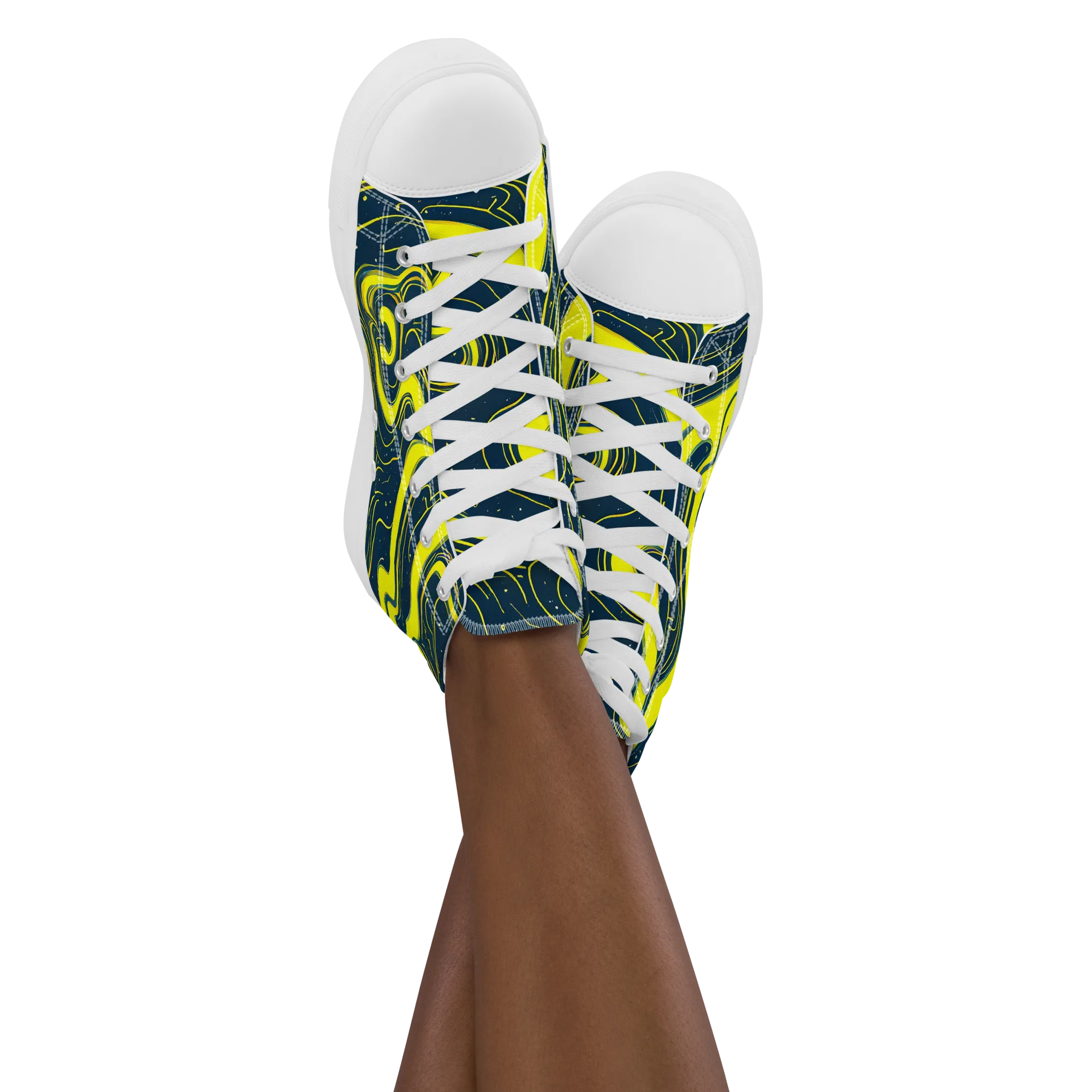 Nightstream on Women's High Top Canvas Shoes — Front