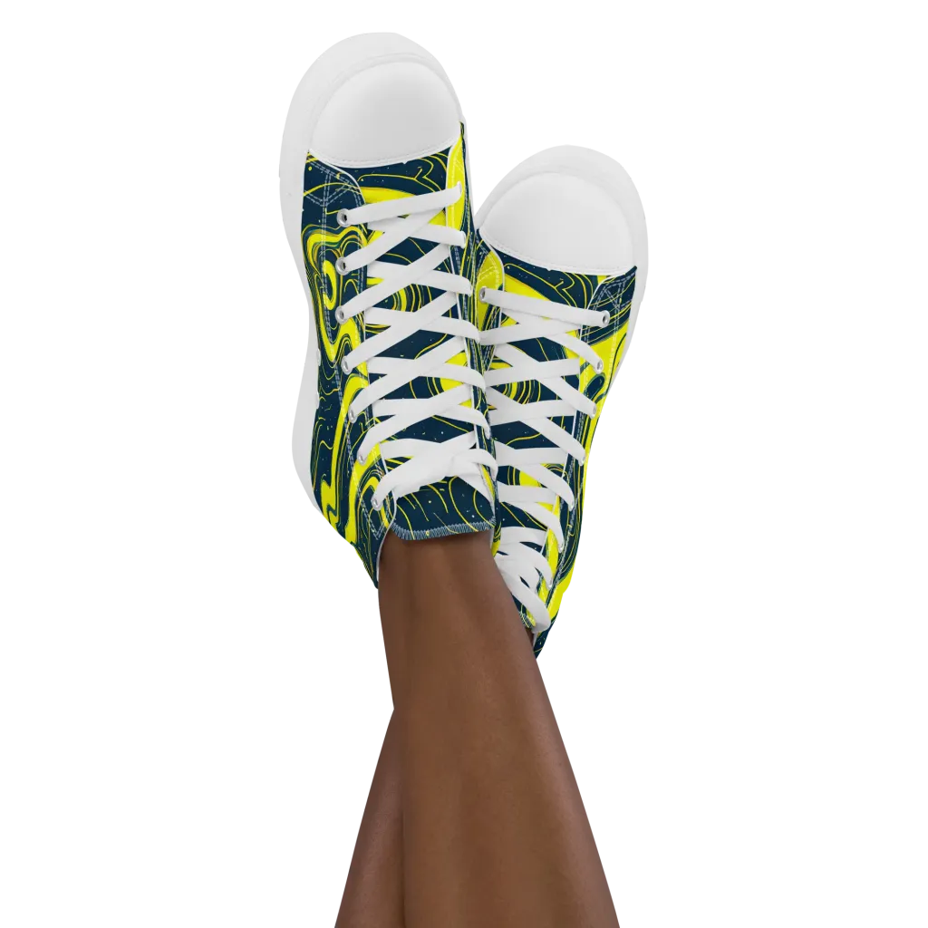 Nightstream on Women's High Top Canvas Shoes — Front