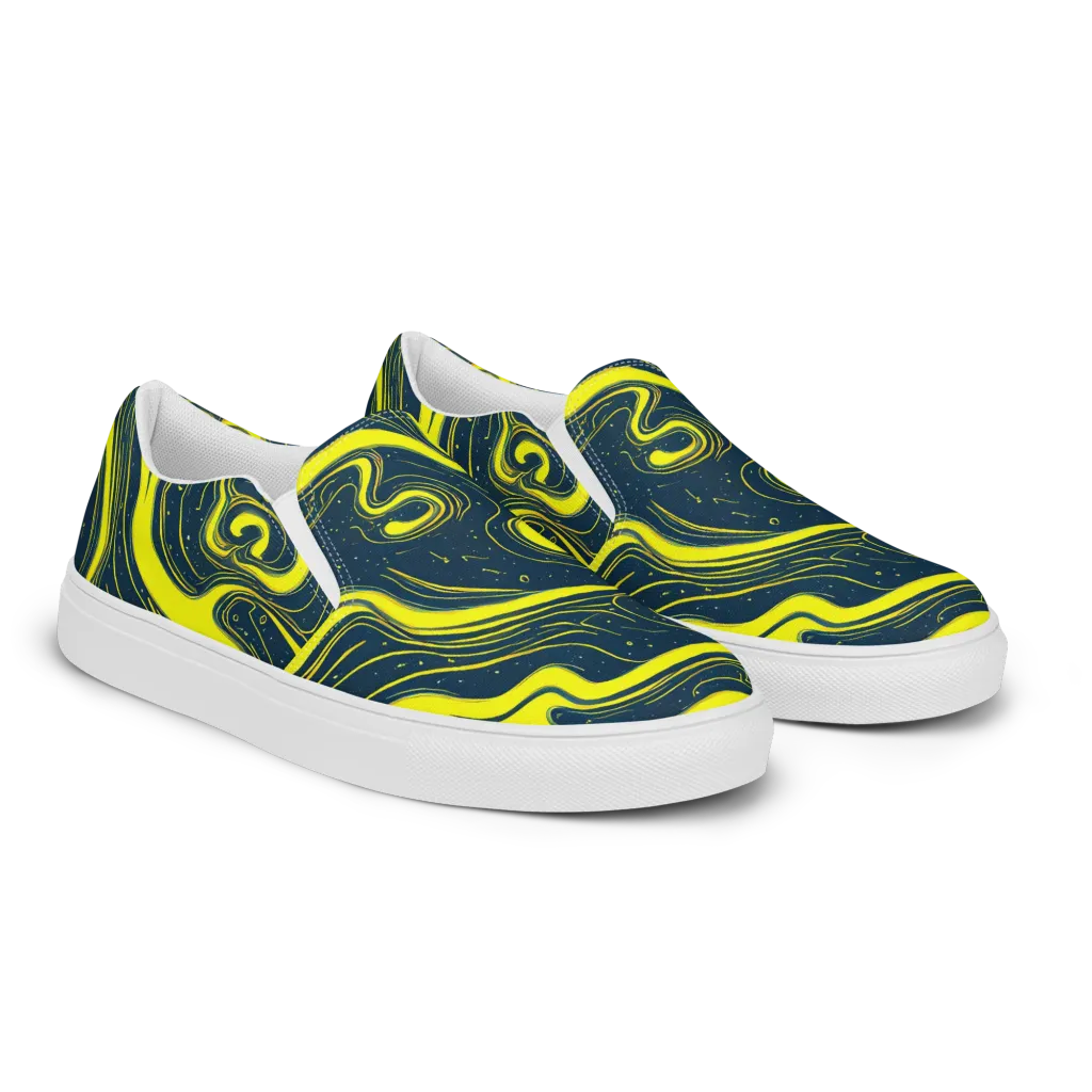 Nightstream on Men's Slip-On Canvas Shoes — Right Front