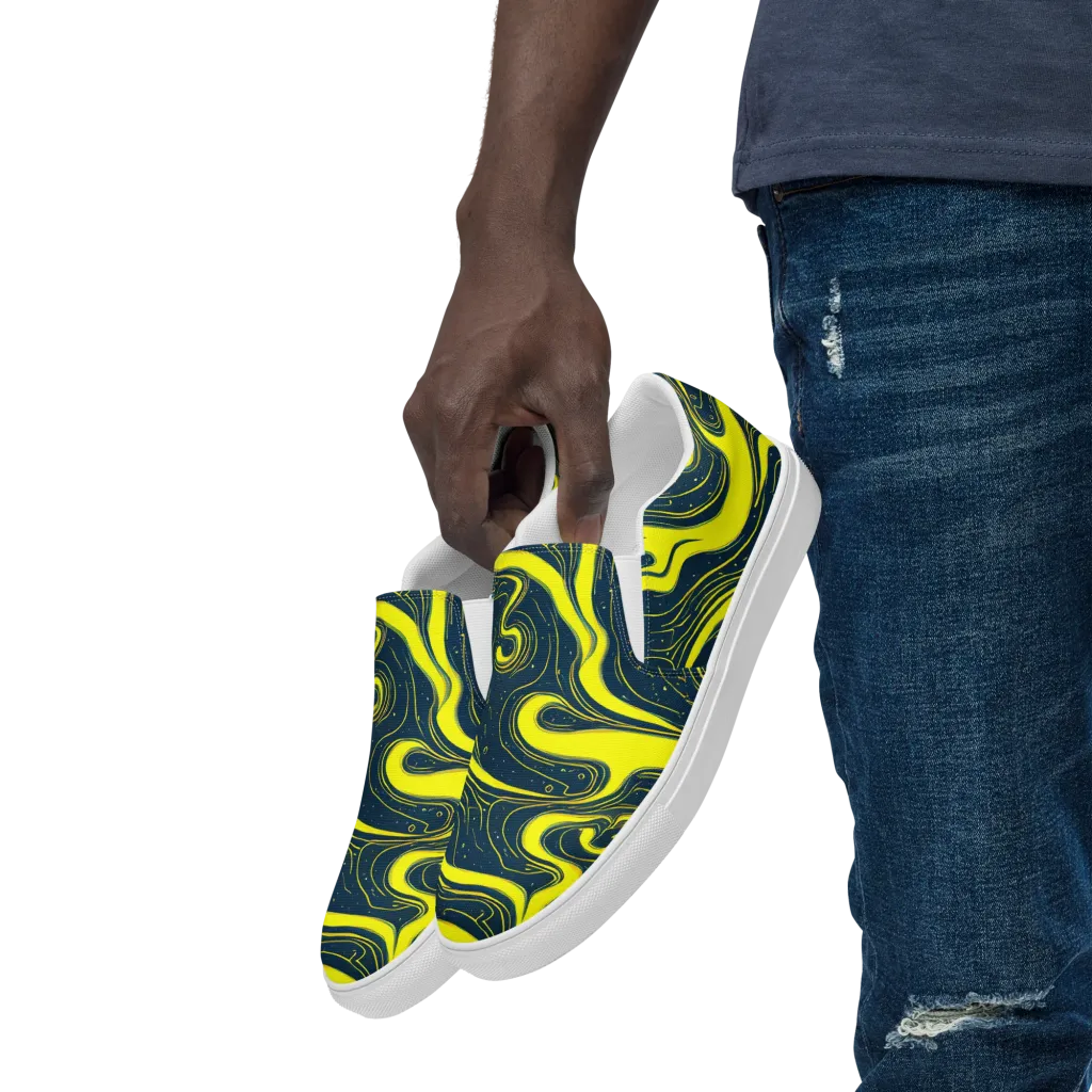 Nightstream on Men's Slip-On Canvas Shoes — Left Front