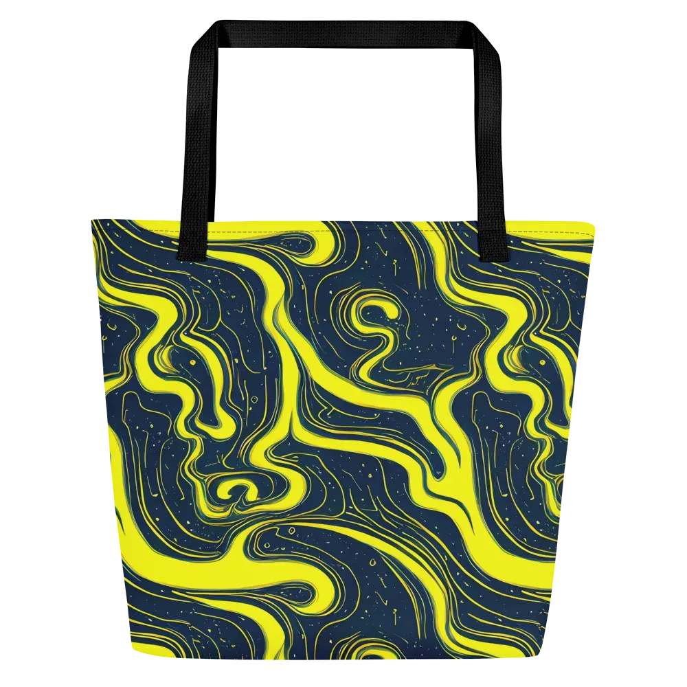 Nightstream on Large Tote Bag W/ Pocket — Front
