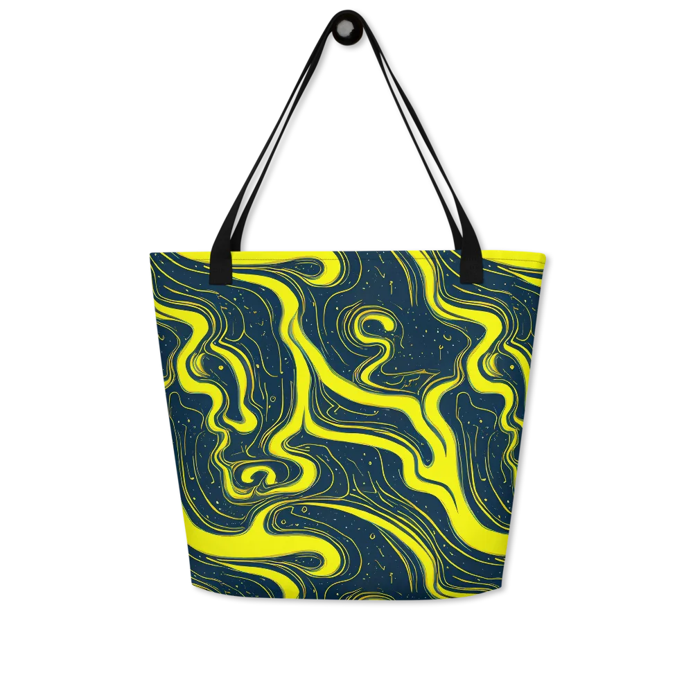Nightstream on Large Tote Bag W/ Pocket — Front