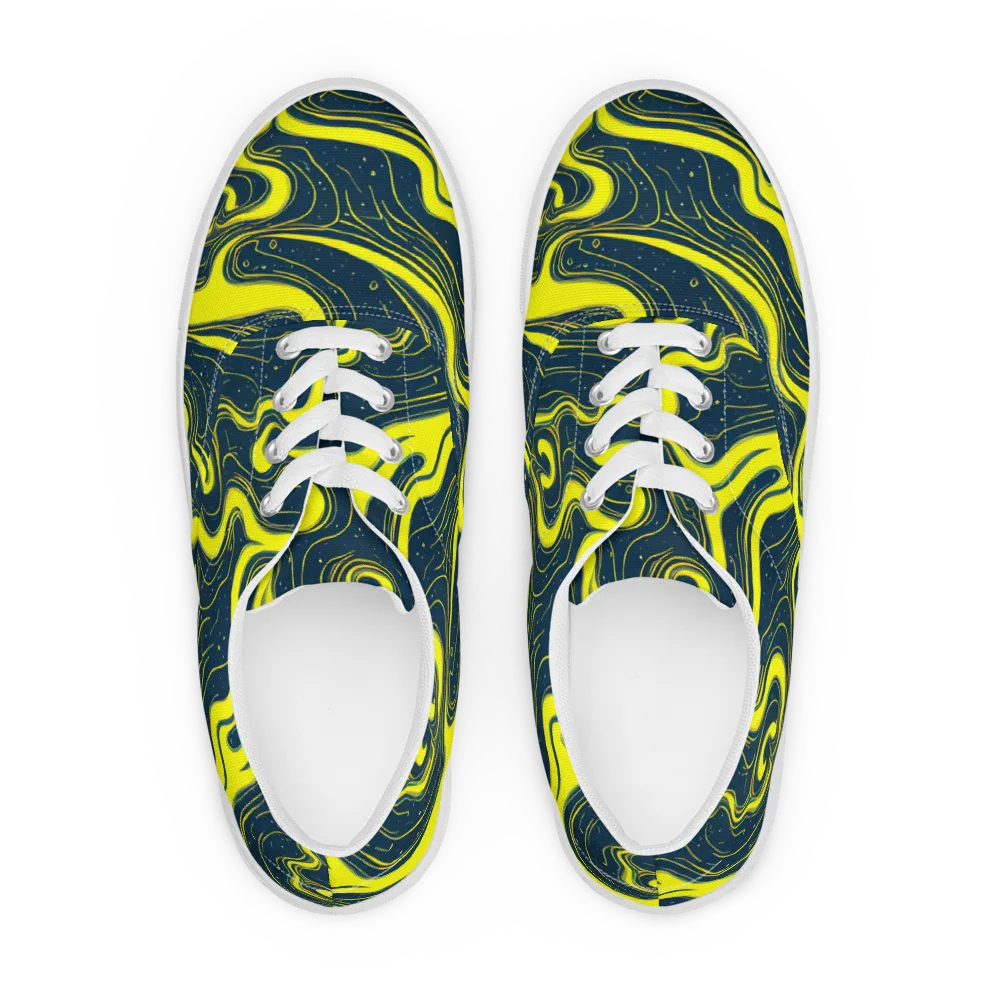 Nightstream on Men's Lace-Up Canvas Shoes — Front