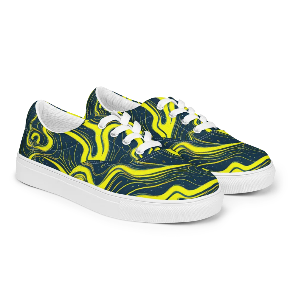 Nightstream on Men's Lace-Up Canvas Shoes — Right Front