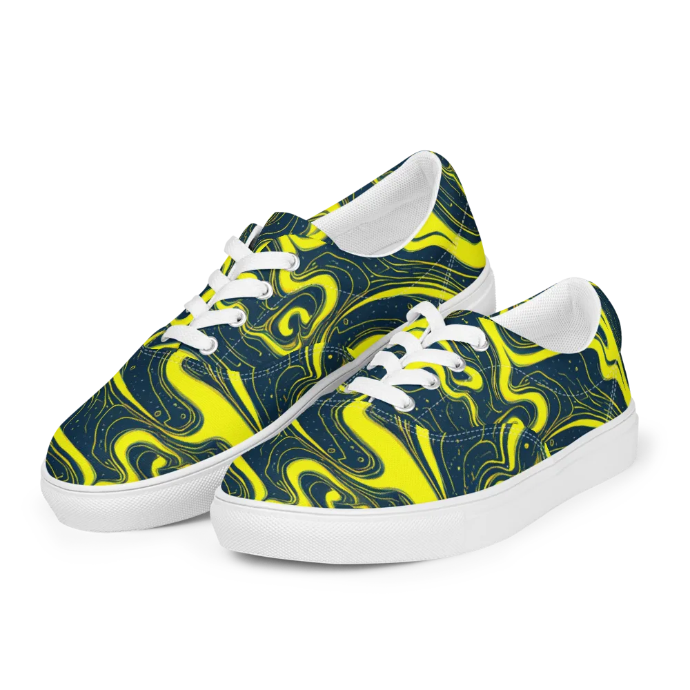 Nightstream on Men's Lace-Up Canvas Shoes — Left Front