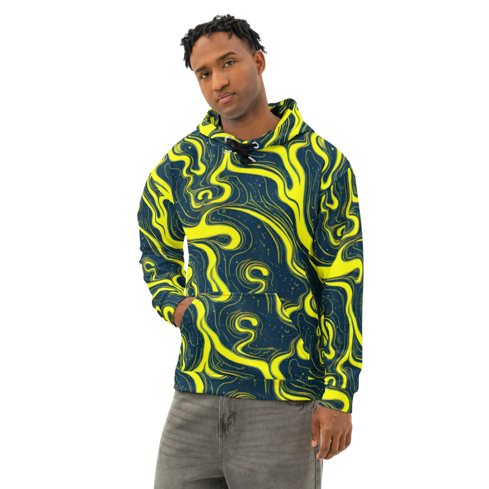 Nightstream on Cotton Hoodie — Left Front
