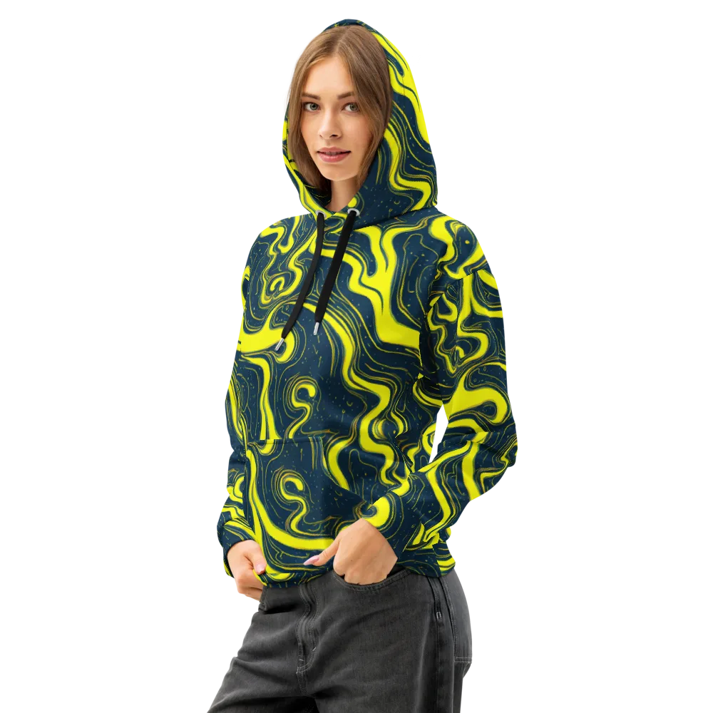 Nightstream on Cotton Hoodie — Left Front