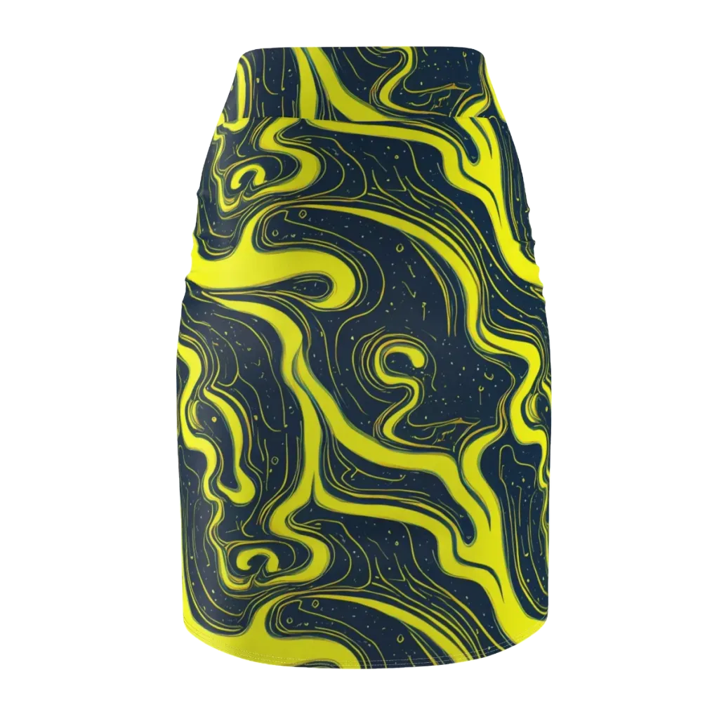 Nightstream on Pencil Skirt — Back