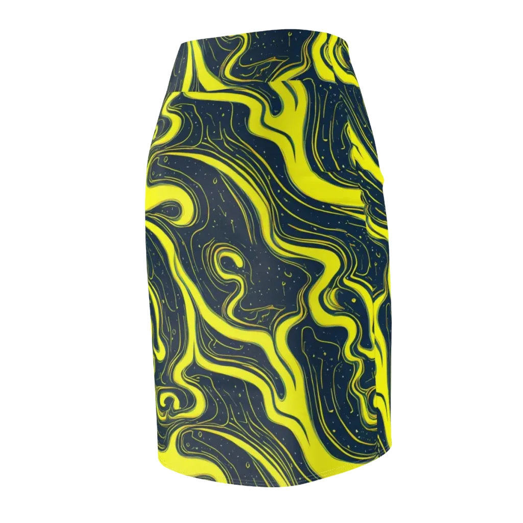 Nightstream on Pencil Skirt — Back Side