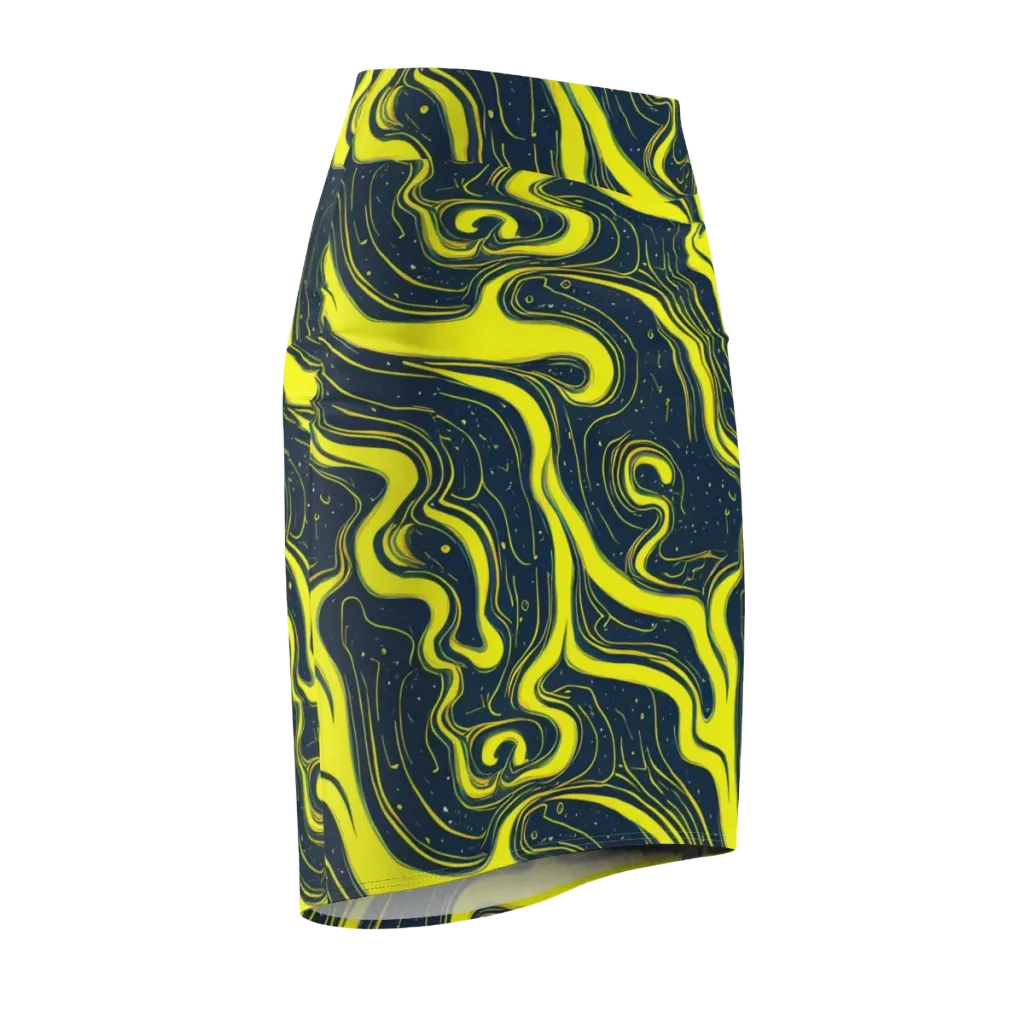 Nightstream on Pencil Skirt — Front Side