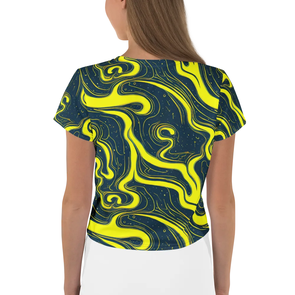 Nightstream on Crop Tee — Back