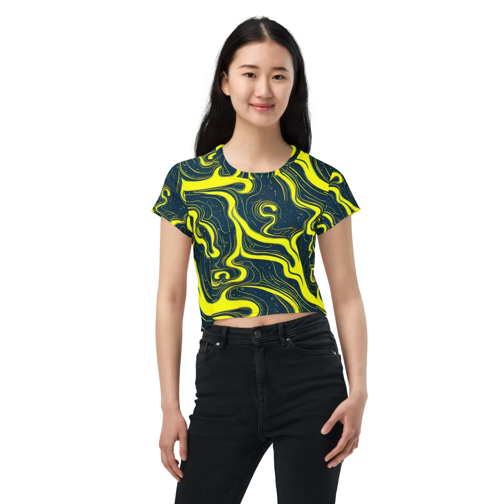 Nightstream on Crop Tee — Front