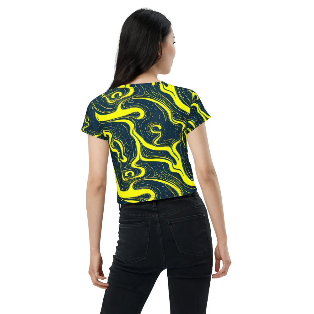 Nightstream on Crop Tee — Back