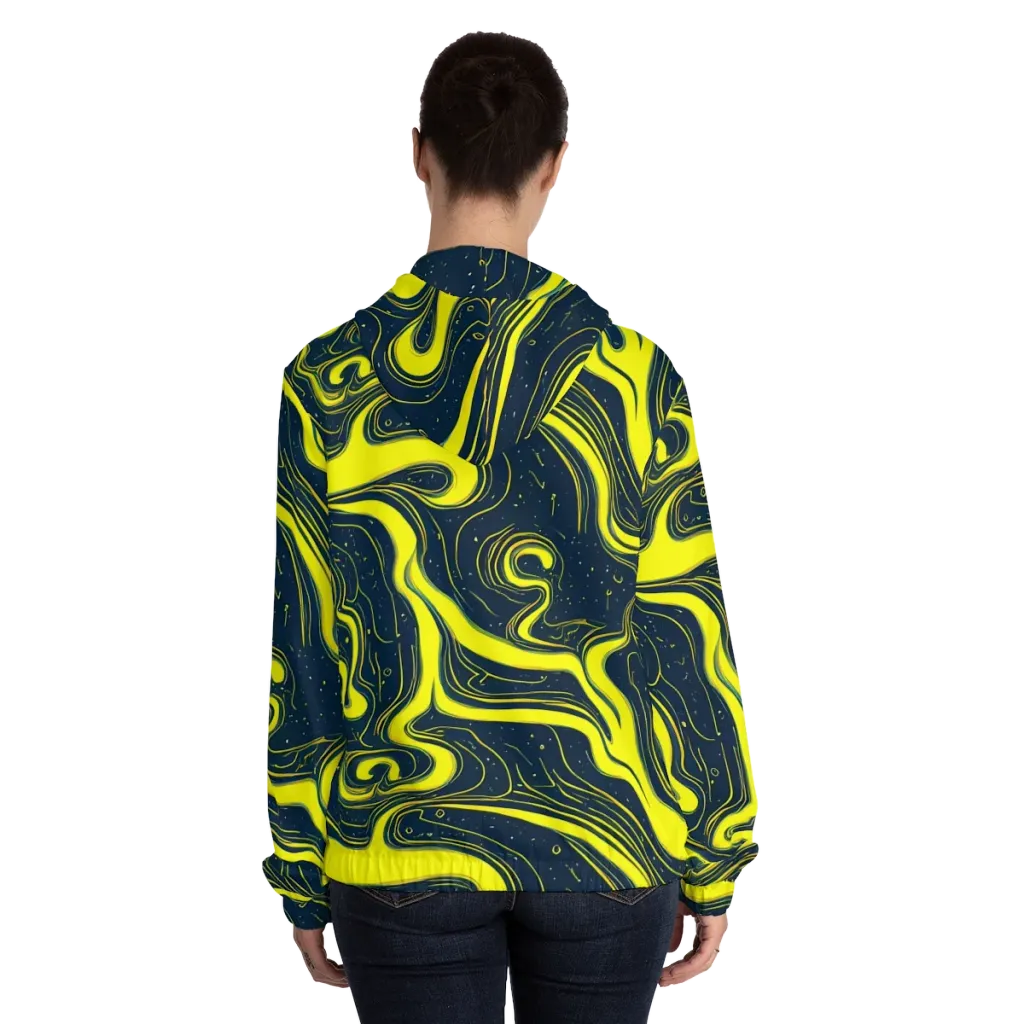 Nightstream on Women's Full-Zip Hoodie — Back On Person
