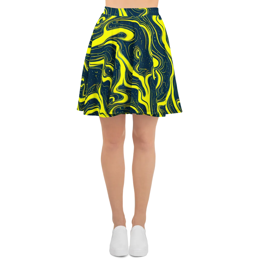 Nightstream on Skater Skirt — Front